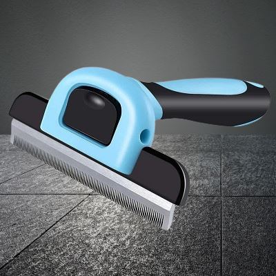 Brosse chien - DOGCombBrush™ - Bleu - Planète Canine