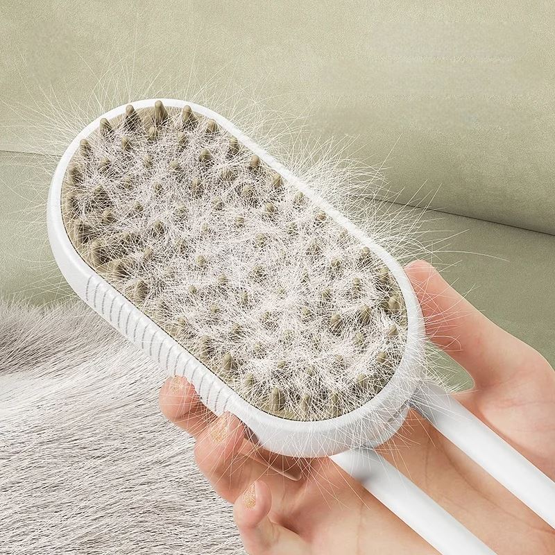 Brosse pour Chien - GroomingPro™ - Blanc & Beige - Planète Canine