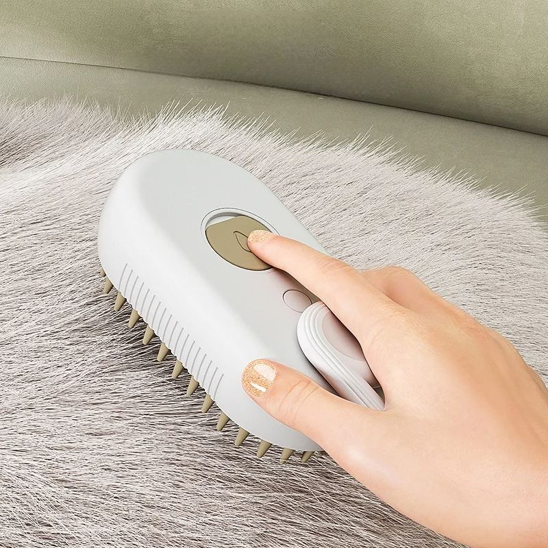 Brosse pour Chien - GroomingPro™ - Blanc & Beige - Planète Canine